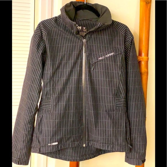 HELLY HANSEN BLACK MEDIUM RAIN JACKET - Picture 1 of 12